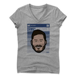 Womens Women's V-Neck Athletic Gray