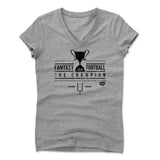 Womens Women's V-Neck Athletic Gray