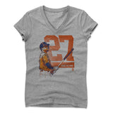 Womens Women's V-Neck Athletic Gray