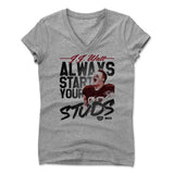 Womens Women's V-Neck Athletic Gray