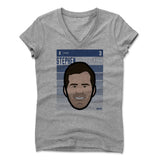 Womens Women's V-Neck Athletic Gray