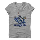 Womens Women's V-Neck Athletic Gray