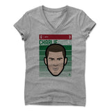 Womens Women's V-Neck Athletic Gray
