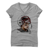 Womens Women's V-Neck Athletic Gray