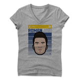 Womens Women's V-Neck Athletic Gray