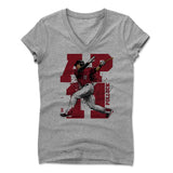 Womens Women's V-Neck Athletic Gray
