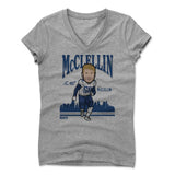 Womens Women's V-Neck Athletic Gray