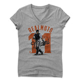 Womens Women's V-Neck Athletic Gray