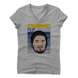 Womens Women's V-Neck Athletic Gray