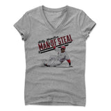 Womens Women's V-Neck Athletic Gray