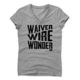 Womens Women's V-Neck Athletic Gray