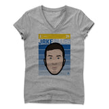Womens Women's V-Neck Athletic Gray