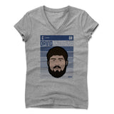 Womens Women's V-Neck Athletic Gray