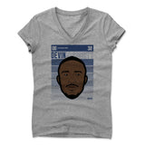 Womens Women's V-Neck Athletic Gray