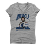Womens Women's V-Neck Athletic Gray