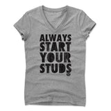 Womens Women's V-Neck Athletic Gray