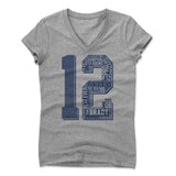 Womens Women's V-Neck Athletic Gray