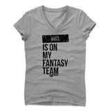 Womens Women's V-Neck Athletic Gray