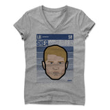 Womens Women's V-Neck Athletic Gray