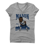 Womens Women's V-Neck Athletic Gray