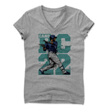 Womens Women's V-Neck Athletic Gray
