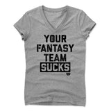 Womens Women's V-Neck Athletic Gray