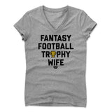 Womens Women's V-Neck Athletic Gray