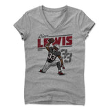 Womens Women's V-Neck Athletic Gray