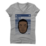 Womens Women's V-Neck Athletic Gray