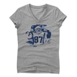 Womens Women's V-Neck Athletic Gray
