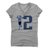 Womens Women's V-Neck Athletic Gray
