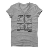 Womens Women's V-Neck Athletic Gray