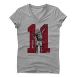 Womens Women's V-Neck Athletic Gray