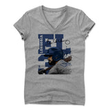 Womens Women's V-Neck Athletic Gray
