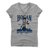 Womens Women's V-Neck Athletic Gray