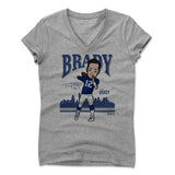 Womens Women's V-Neck Athletic Gray