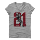 Womens Women's V-Neck Athletic Gray