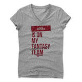 Womens Women's V-Neck Athletic Gray