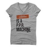Womens Women's V-Neck Athletic Gray
