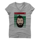 Womens Women's V-Neck Athletic Gray
