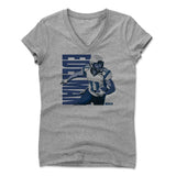 Womens Women's V-Neck Athletic Gray