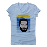 Womens Women's V-Neck Baby Blue