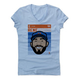 Womens Women's V-Neck Baby Blue