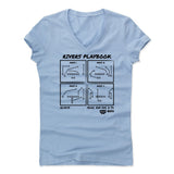 Womens Women's V-Neck Baby Blue