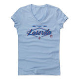 Womens Women's V-Neck Baby Blue