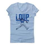Womens Women's V-Neck Baby Blue