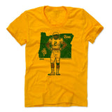 Womens Women's Scoop Neck Gold