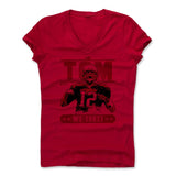 Womens Women's V-Neck Red
