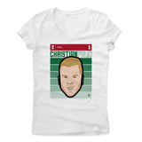 Womens Women's V-Neck White