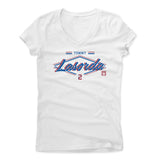 Womens Women's V-Neck White